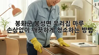 봉화군 봉성면 우리집 마루, 손상없이 깨끗하게 청소하는 방법!
